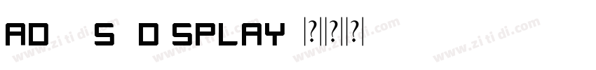 admisi display字体转换